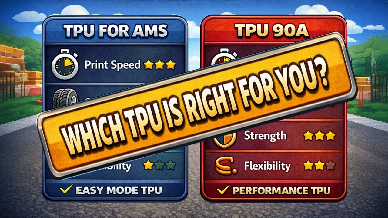 TPU 90A vs TPU 68D (TPU for AMS) - Which Flexible Filament Actually Works Better?