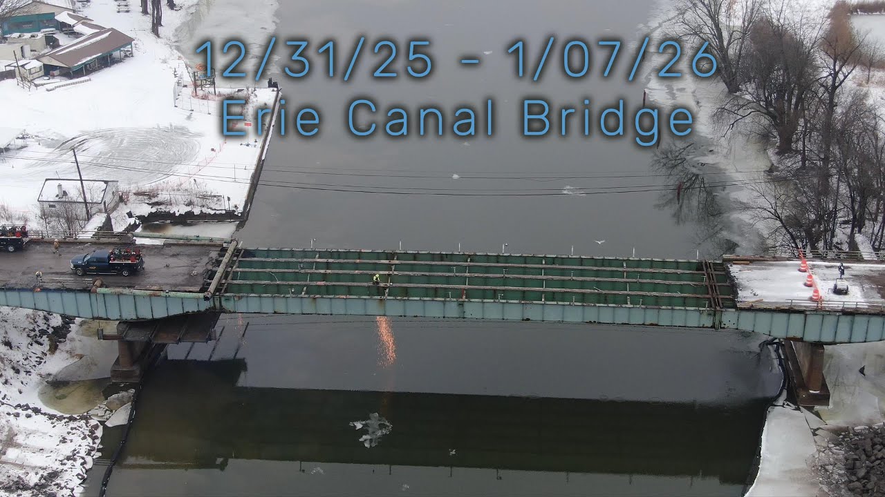 Erie Canal Bridge Jan 7, 2026