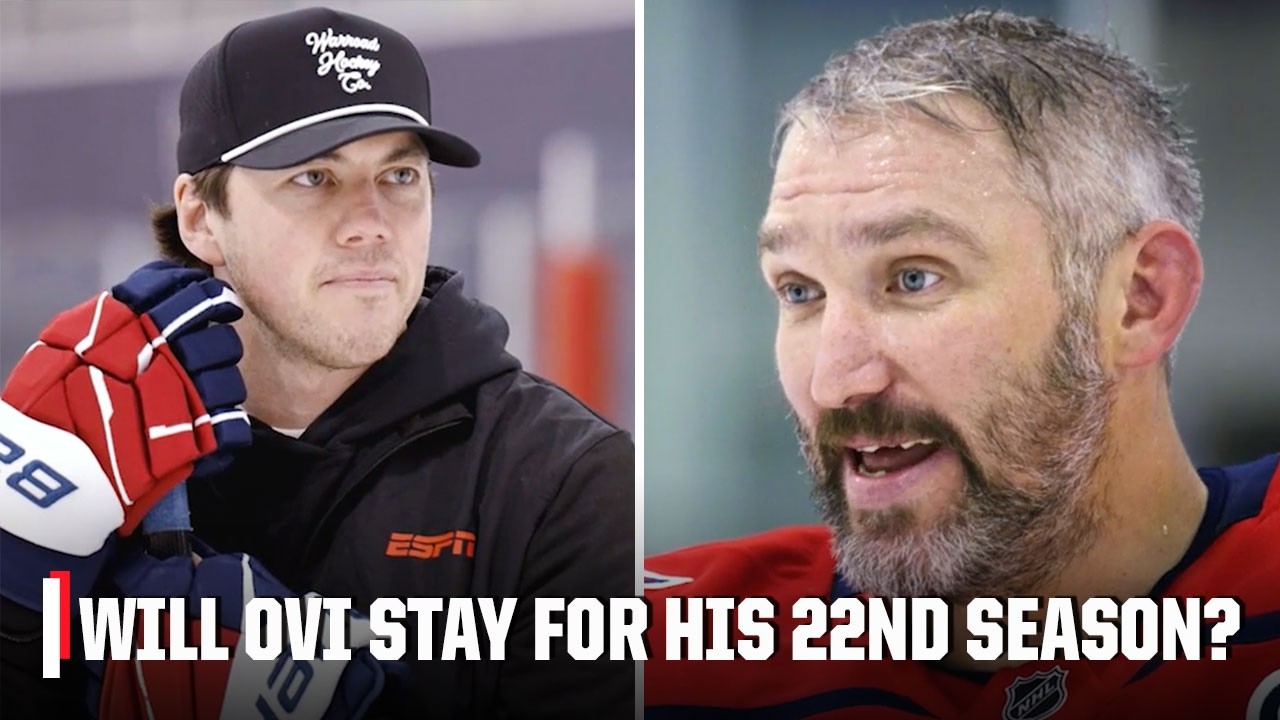 Will he stay or WILL HE GO? 👀 Alex Ovechkin's decision on his 22nd season still TBD... 💭 | ESPN NHL