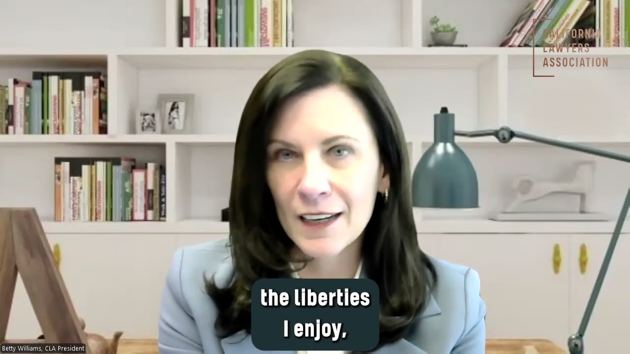 Happy National Law Day from California Lawyers Association (CLA) President, Betty Williams