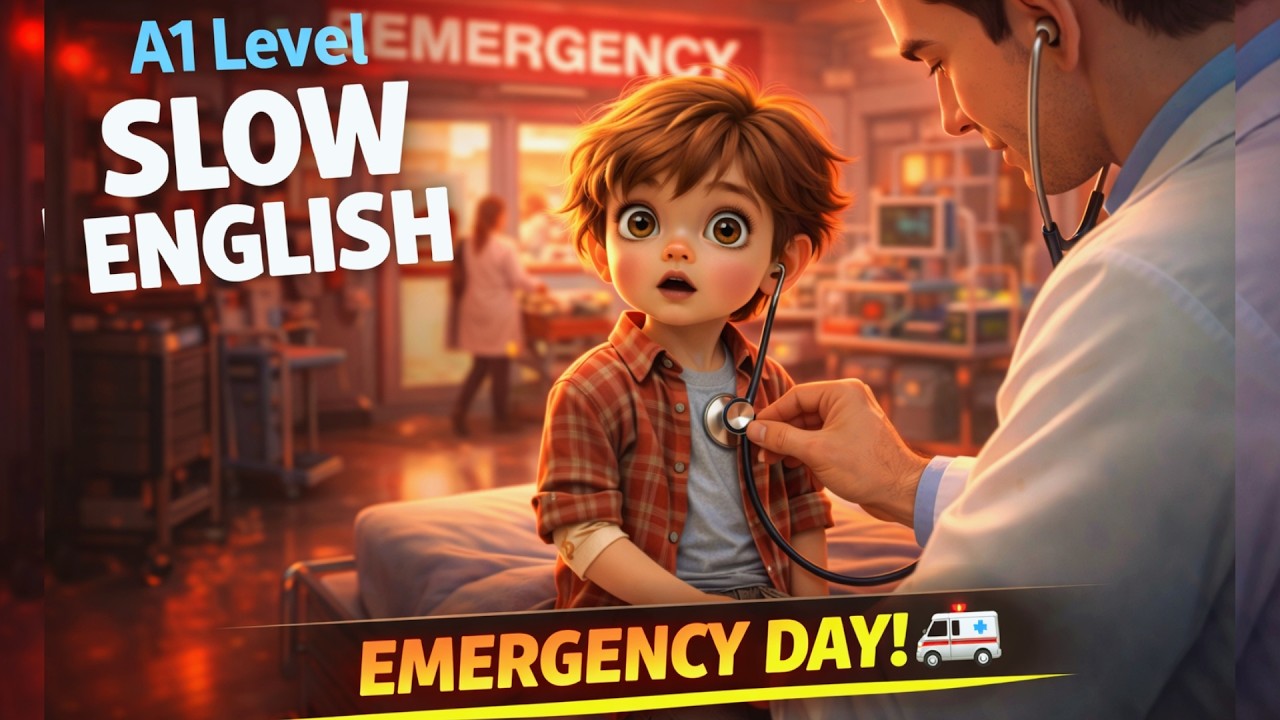 Doctor Saved Him! 😱🚑 | Learn English Fast with Real-Life Emergency Scene  Slow English for Beginners