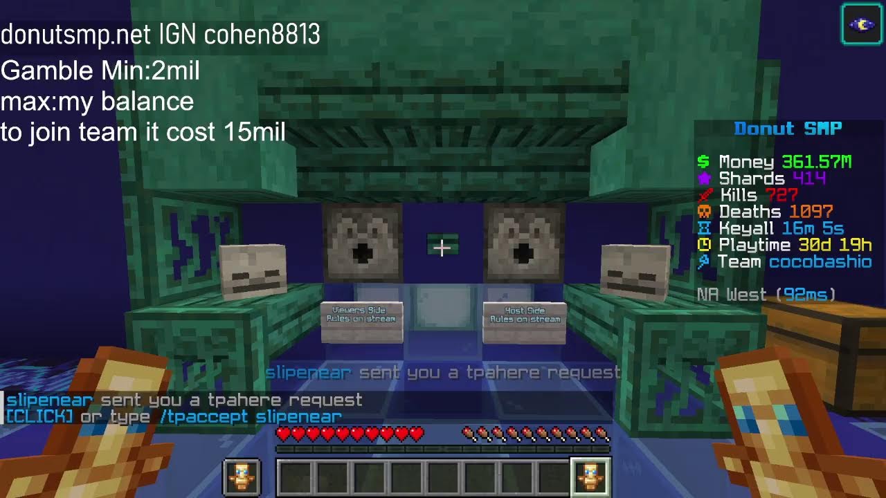 Donut Smp Live Gambling Rating Bases Lootdrop (Gambling and Bids)