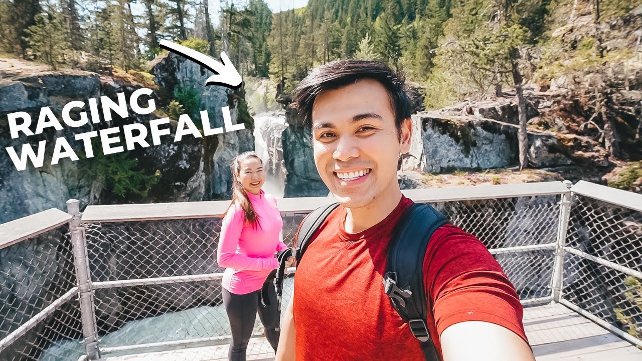 We Camped By A RAGING Waterfall! Nairn Falls Provincial Park British Columbia // Nat and Max