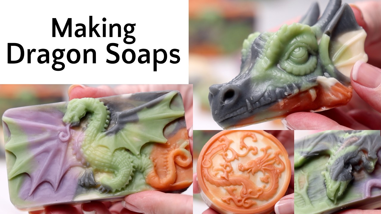How I make Dragon Soaps using Cold Process Soap Making