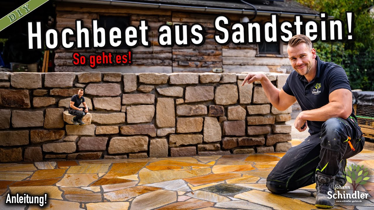 Natursteinmauer selber bauen : Schritt für Schritt [Anleitung]