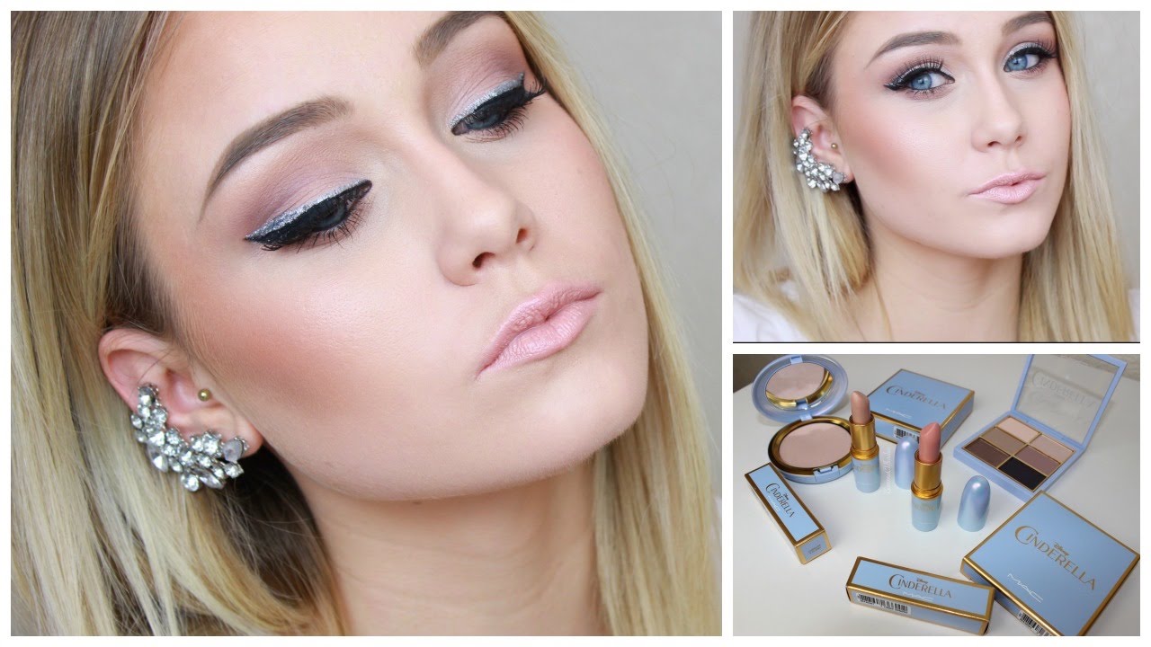 Silver Glitter and Black Eyeliner Makeup Tutorial ♡ Using MAC Cinderella Collection