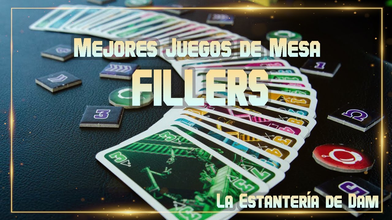 Los MEJORES Juegos de Mesa FILLERS  - La Estantería de Dam #10 | Mis 100 Juegos de Mesa FAVORITOS