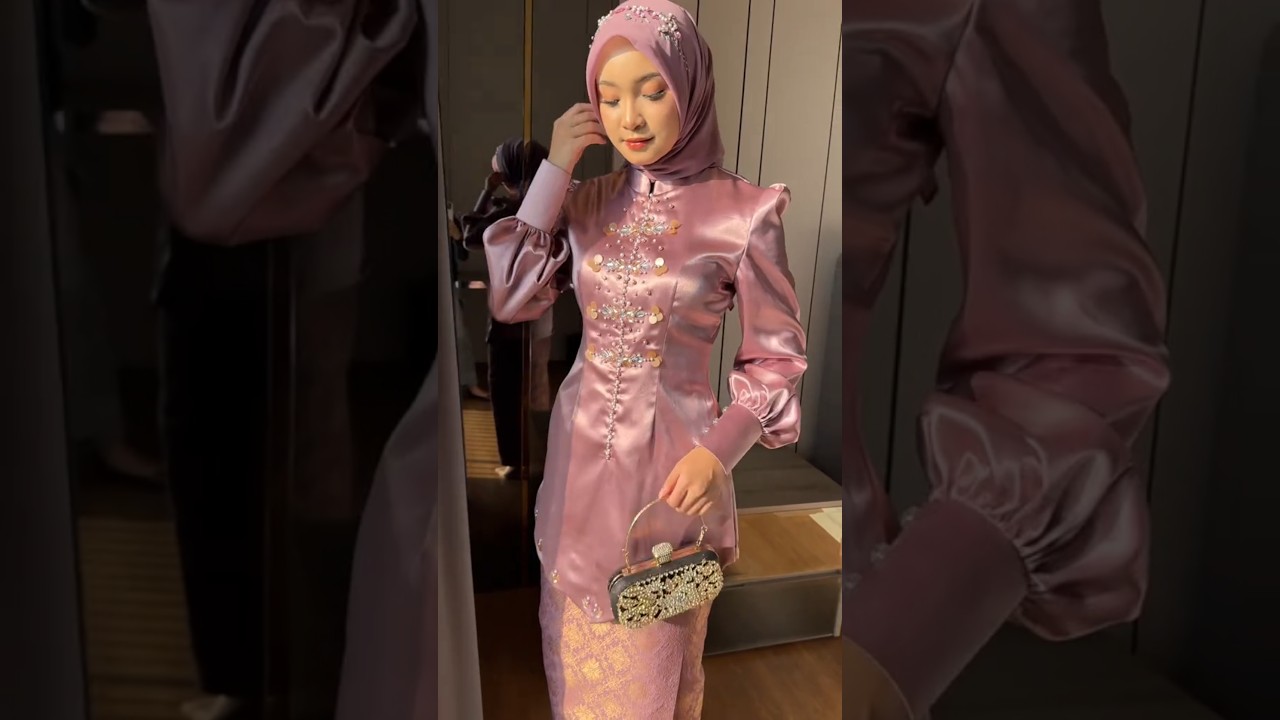 Kebaya simpel elegan #ootdhijab #hijabers #shorts #kebayamodern
