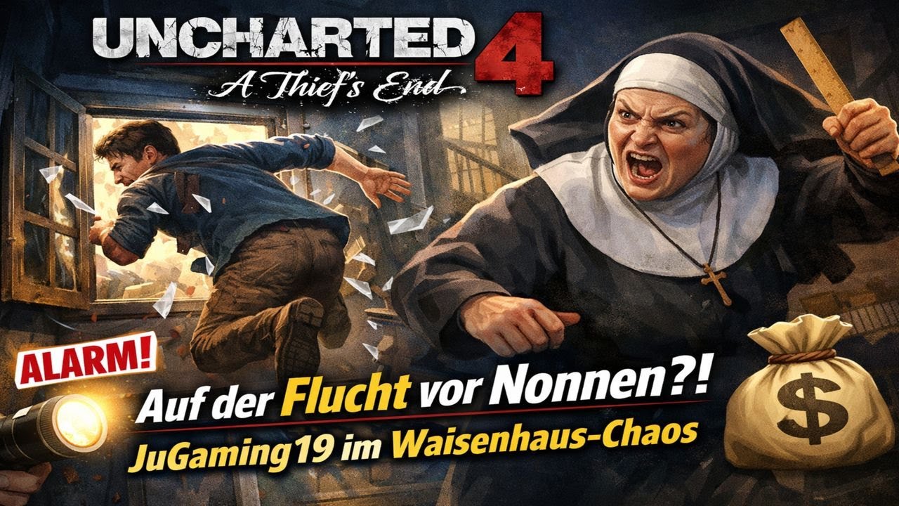 Uncharted 4 – Auf der Flucht vor Nonnen?! JuGaming19 im Waisenhaus-Chaos
