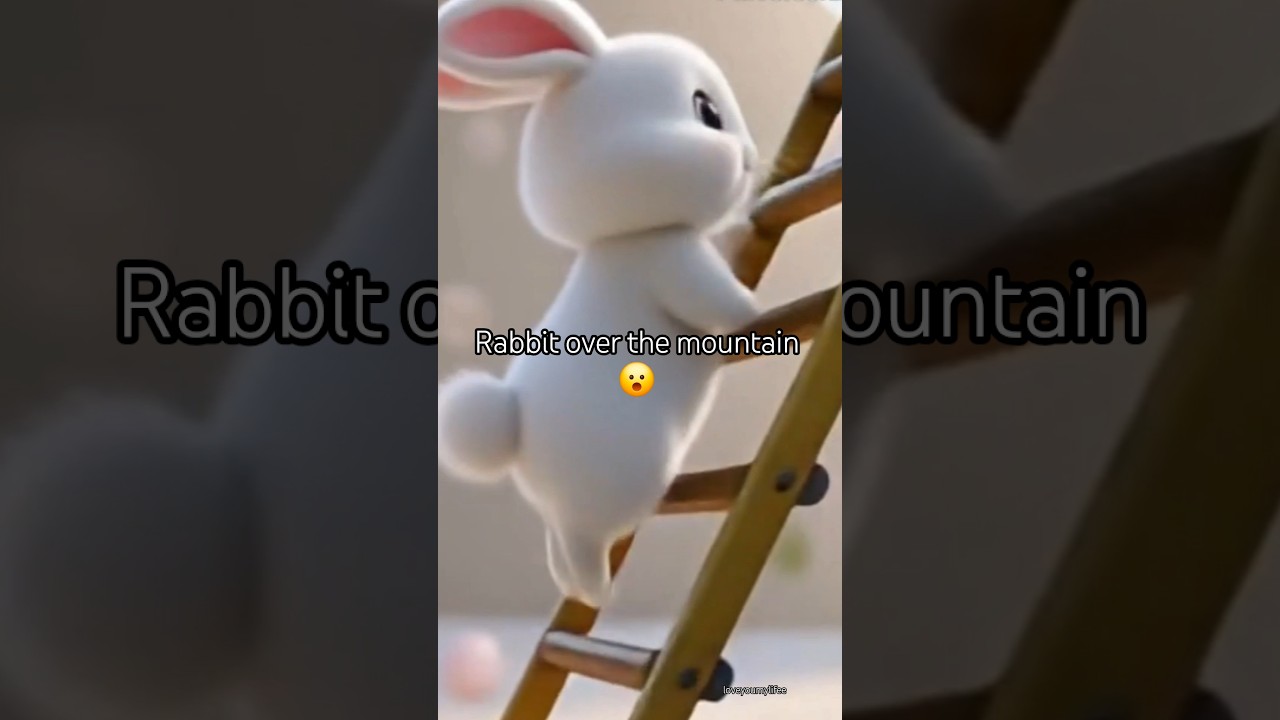 Rabbit over the mountain 🐇 | Funny kids rhymes | Children poems | Nursery rhymes