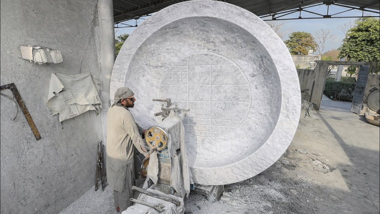 Turning a Huge Stone Into a Luxury Marble Masterpiece