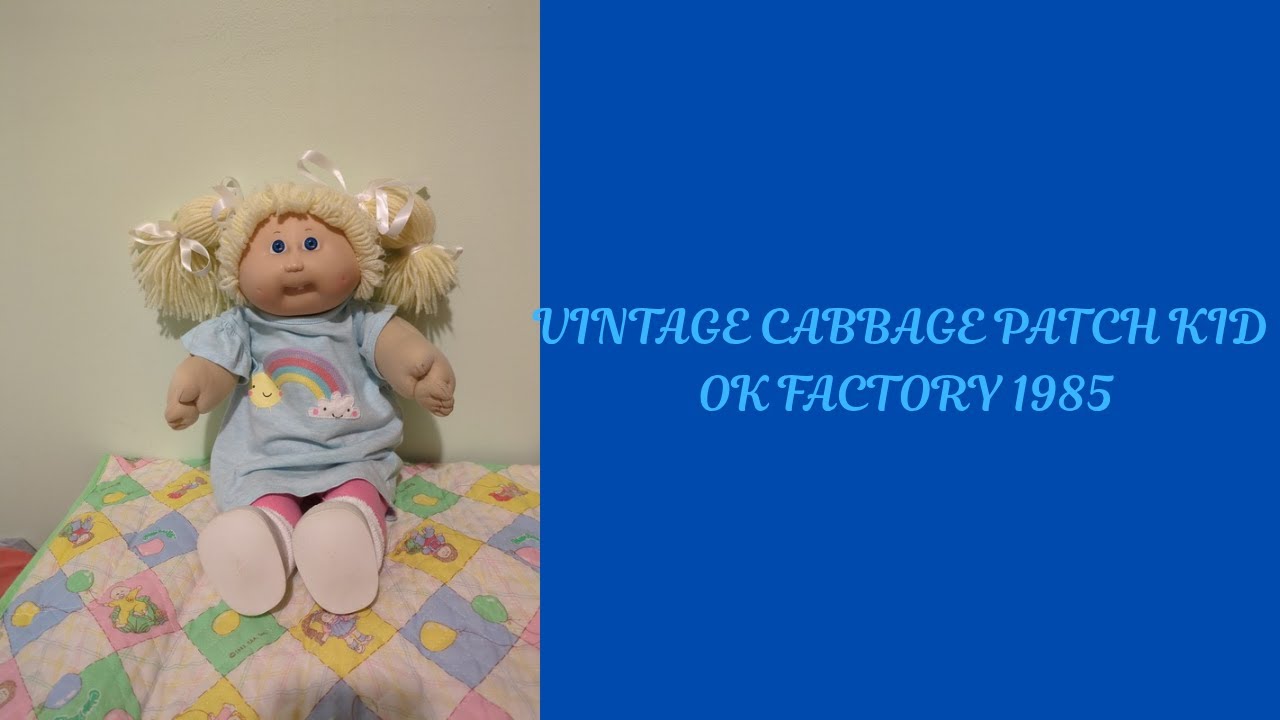 Adult Doll Collector Vintage Cabbage Patch Kid OK Factory 1985👧🏼