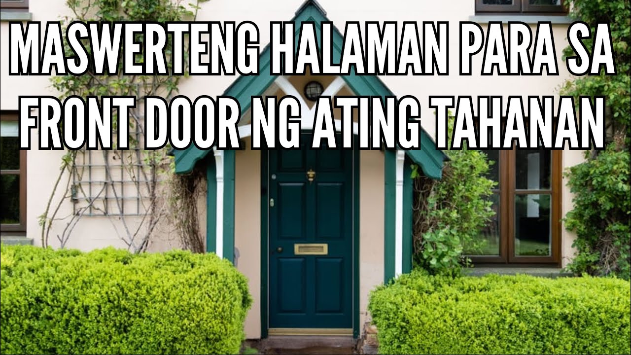 MASWERTENG HALAMAN PARA SA FRONT DOOR NG ATING TAHANAN