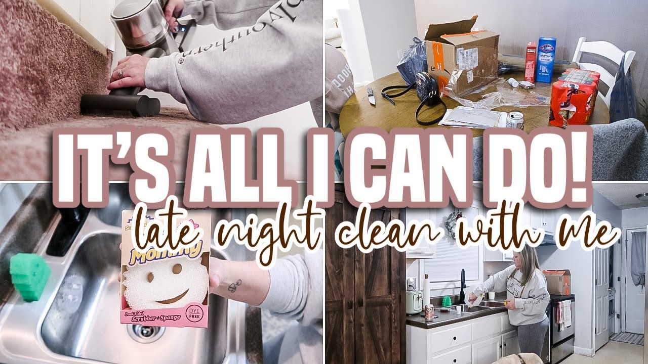 GETTING DONE WHAT I CAN | LATE NIGHT CLEANING MOTIVATION