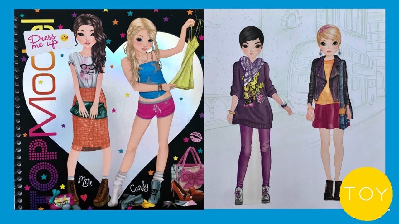 TOP MODEL Dress me up sticker book...Part 2...