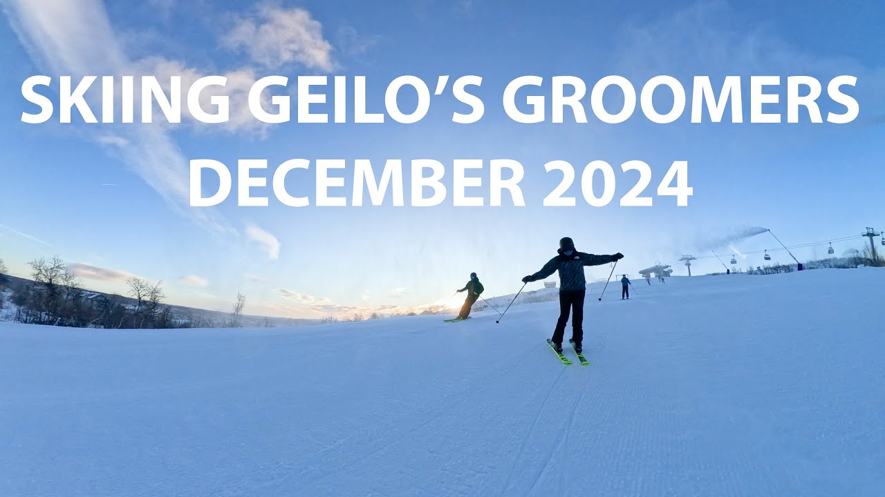 Skiing Geilo's Groomers, December 2024
