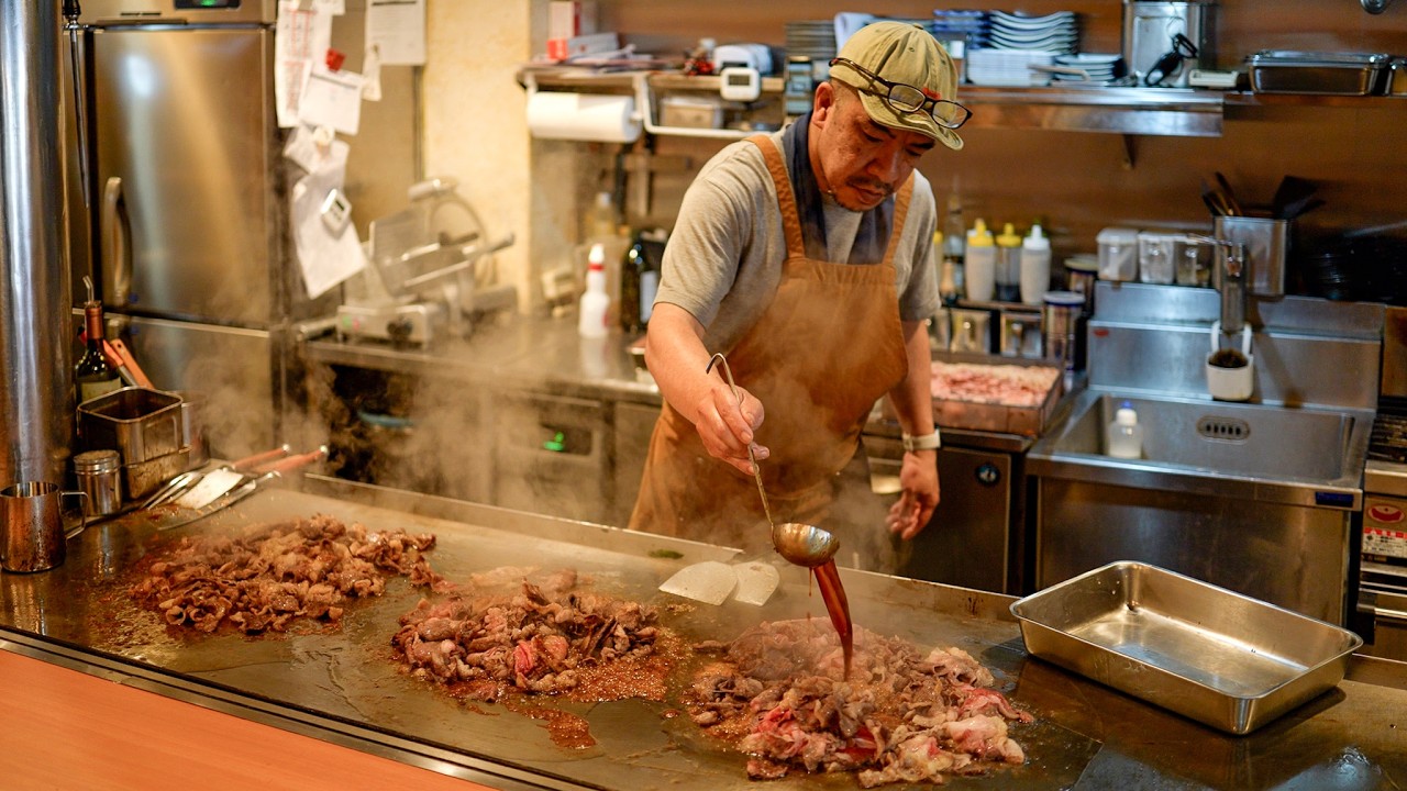 Ресторан Wagyu Teppanyaki Specialty, стейк из говядины и сукияки, Хиросима, Япония