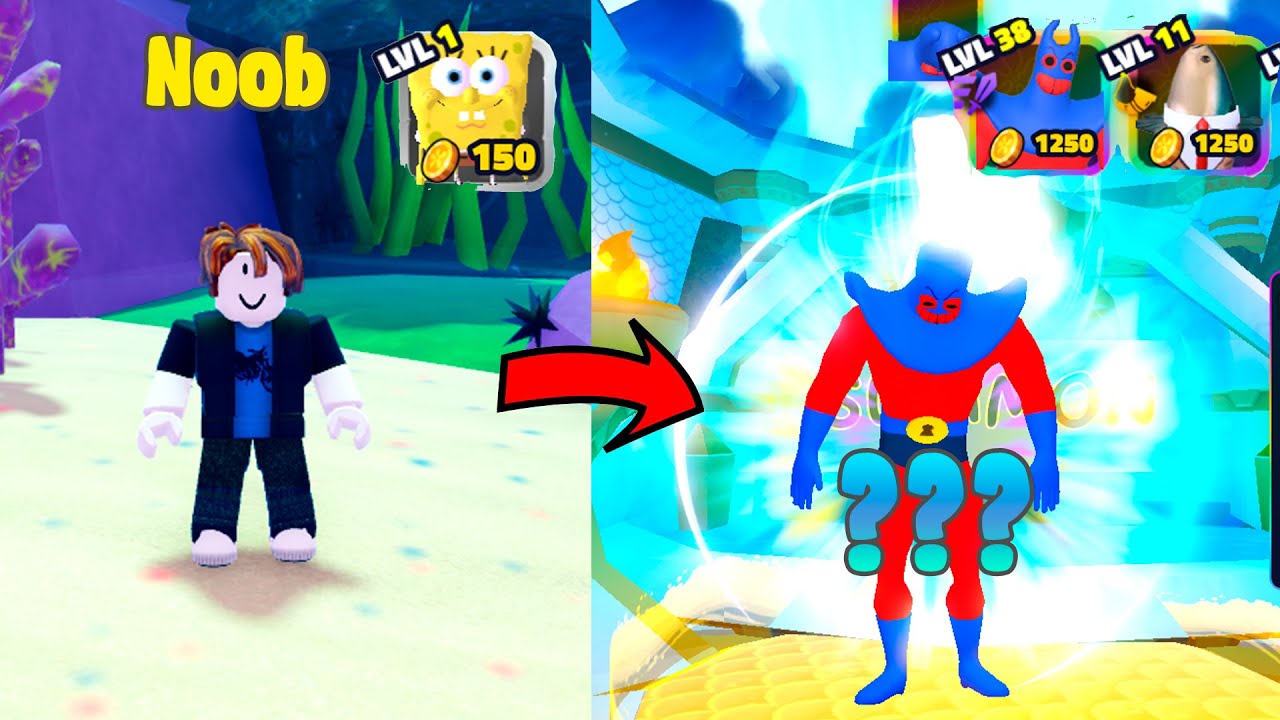 Went From Noob To Pro In SpongeBob Tower Defense Roblox!(P2P)