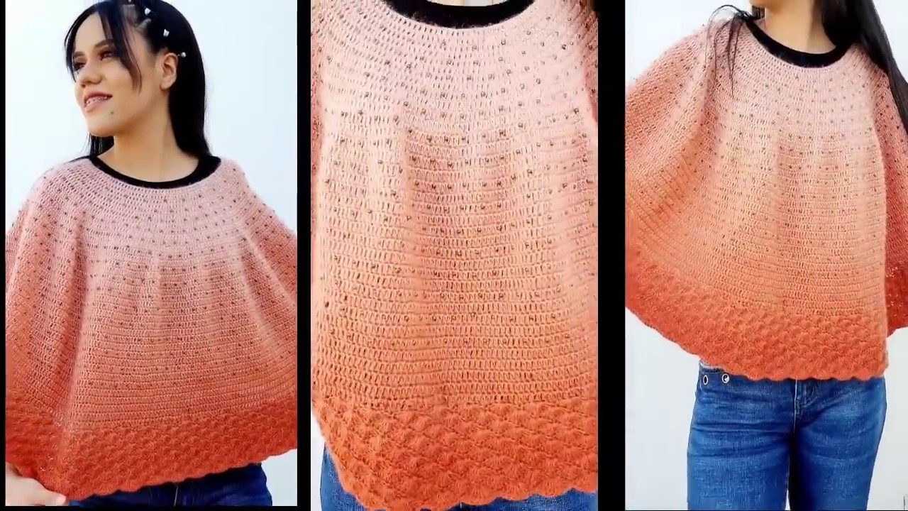 CAPA ELEGANTE a crochet muy f&aacute;cil
