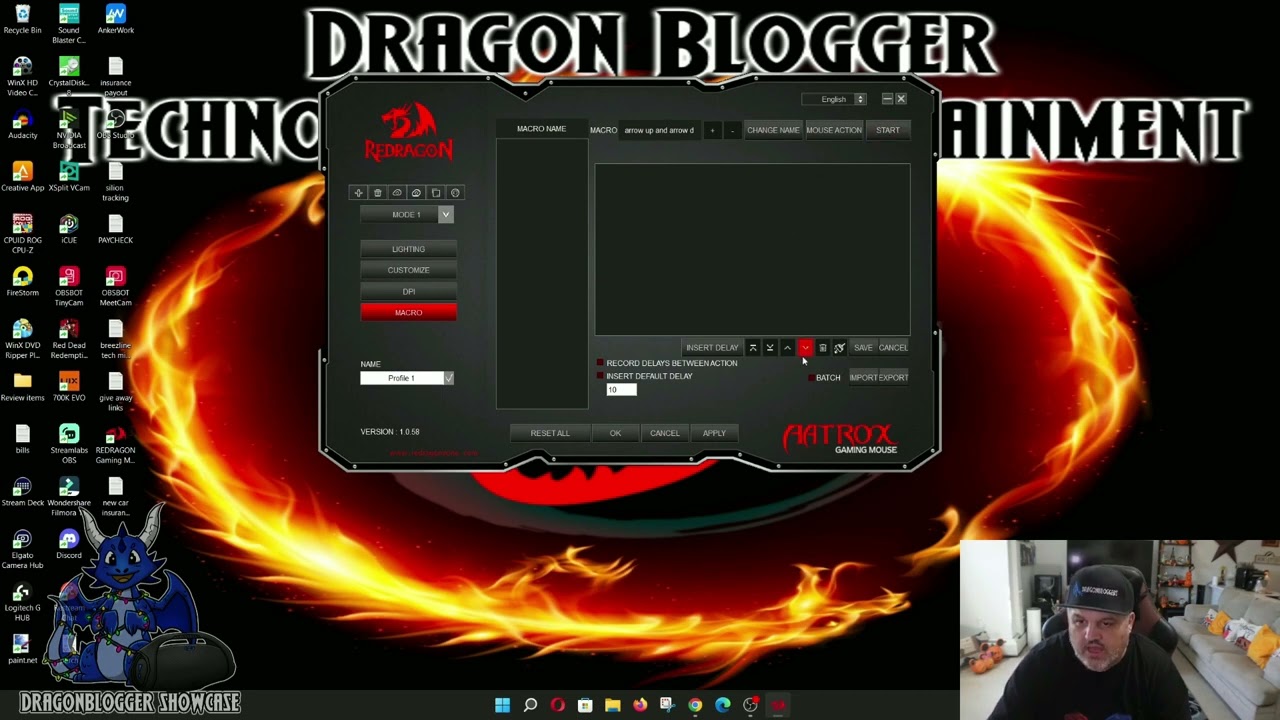 Как использовать программное обеспечение для мыши Redragon M811 Aatrox