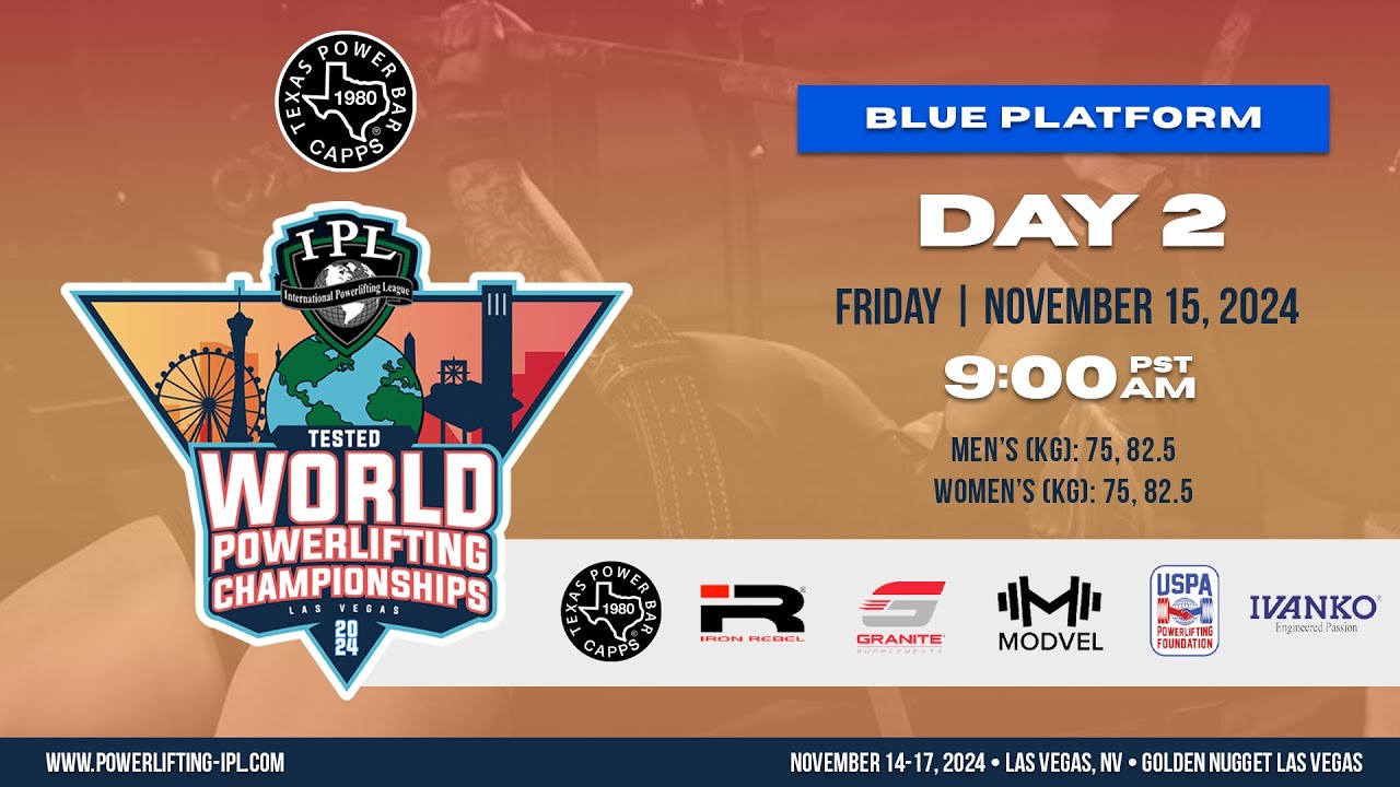 2024 IPL Tested World Powerlifting Championships - Day 2 Blue