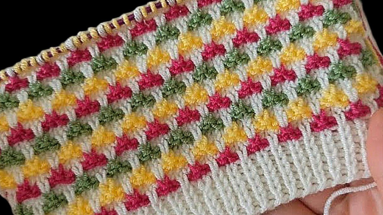 सिर्फ तीन फंदे का बुनाई डिजाइन/Easy And Beautiful Knitting Pattern/Bunai design