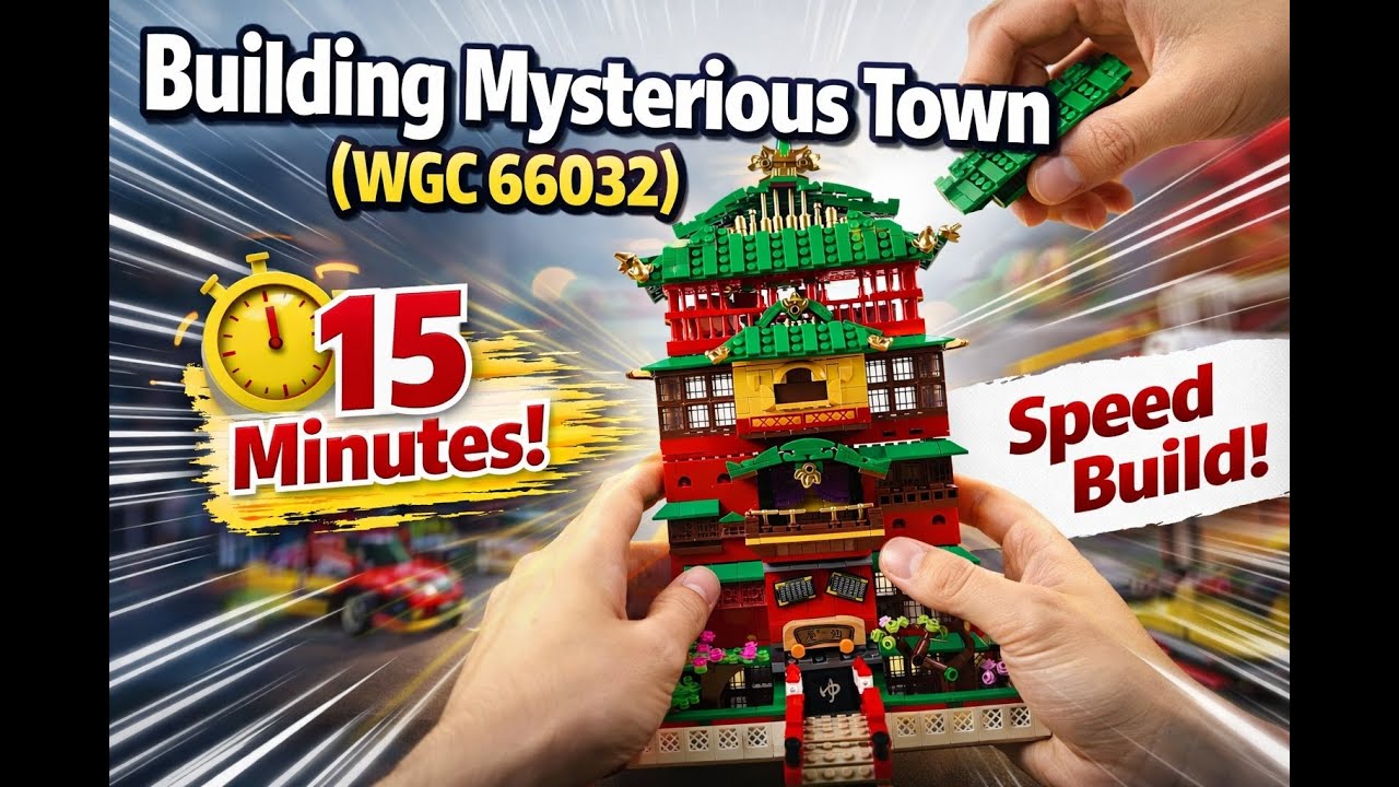 Building Mysterious Town  lego alternative (WGC 66032) in 15 Minutes | Speed Build