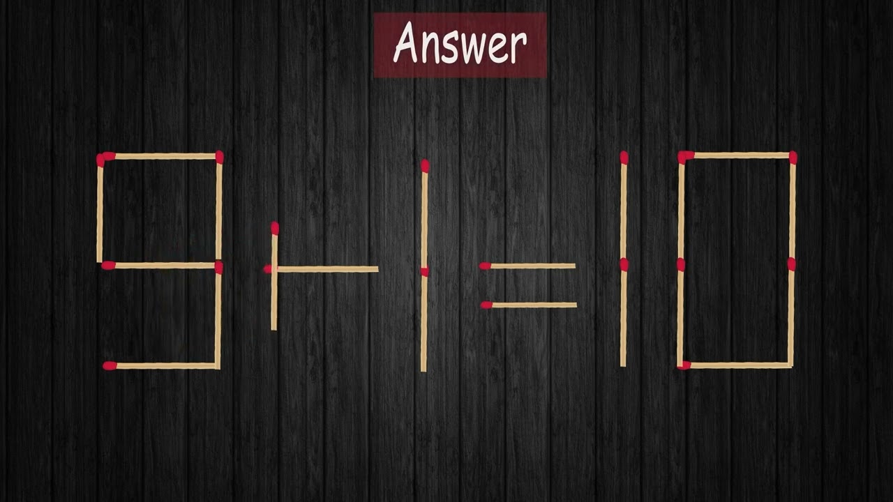 Matchstick Puzzle | Brain Teaser Challenge