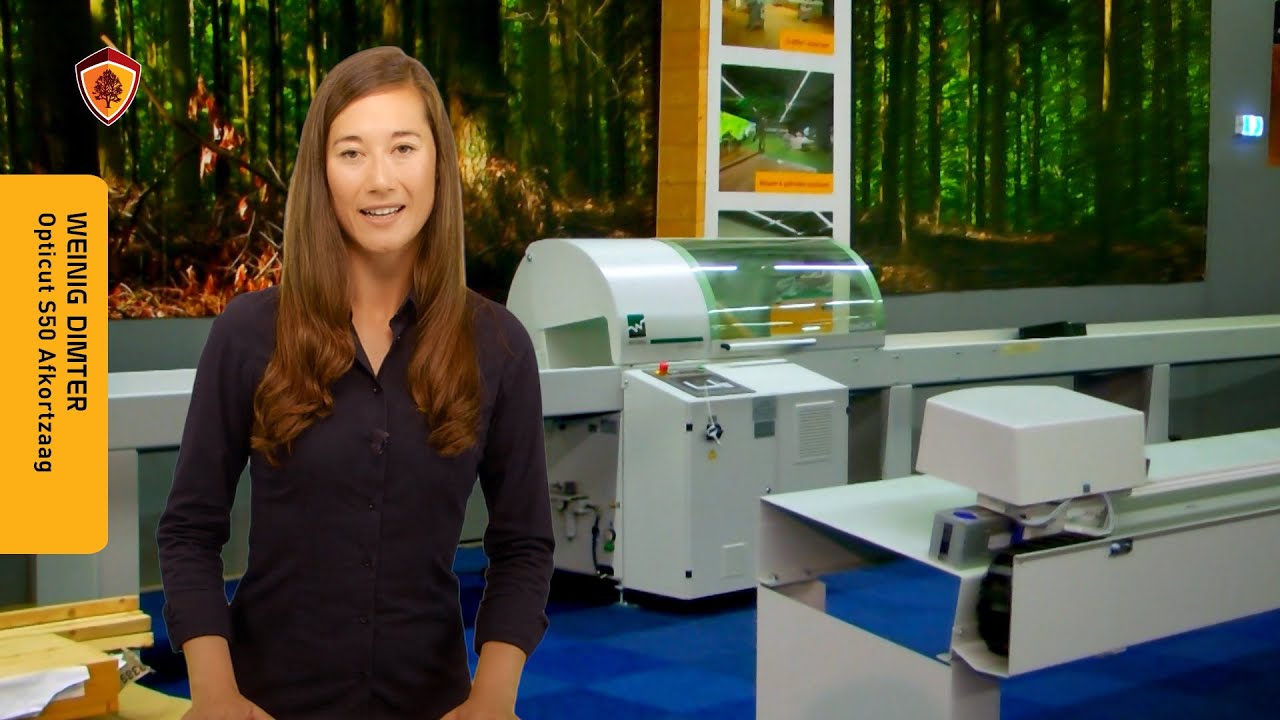 Weinig Dimter Opticut S 50 onderliggende afkortzaag bij De Groot Bewerkingsmachines – Productvideo