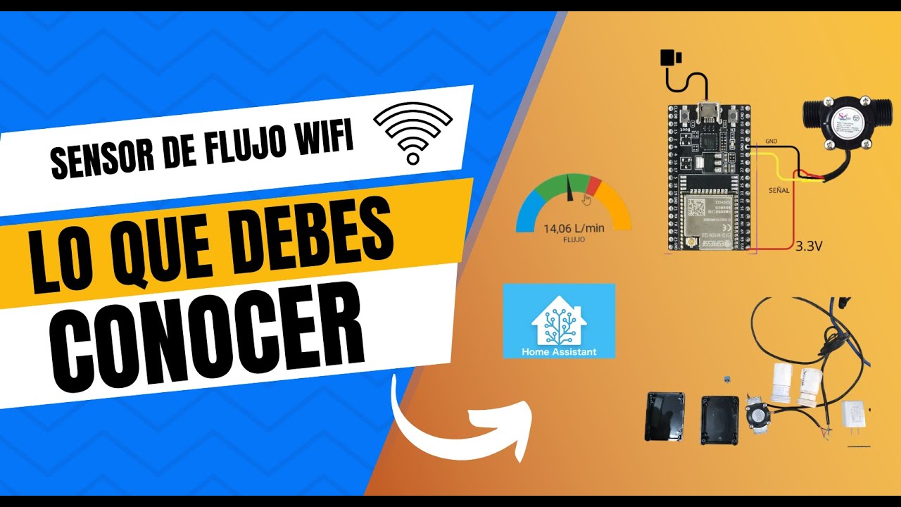 !Hazlo tu mismo¡ Crea tu Sensor de Flujo WiFi Fácilmente | Sin Programar | ESP32 + Home Assistant