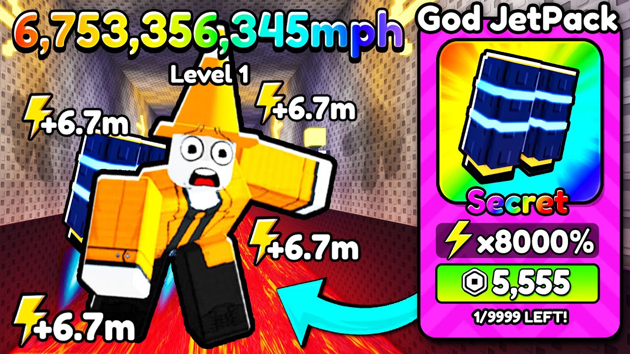 Starting Over as NOOB with BEST JETPACK in Speed Jetpack Escape! (Roblox)