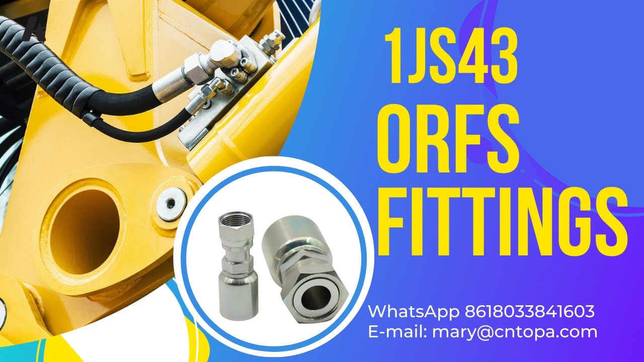 Parker Hannifin Kubota High Pressure Hose Fittings Flat Faces Series 1JS43 Hydraulic Connectors