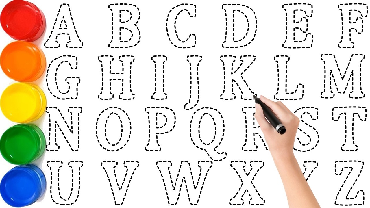 ABCDEFGHIJKLMNOPQRSTUVWXYZ, Простые рисунки и раскраски алфавита для малышей (A-H), KS ART
