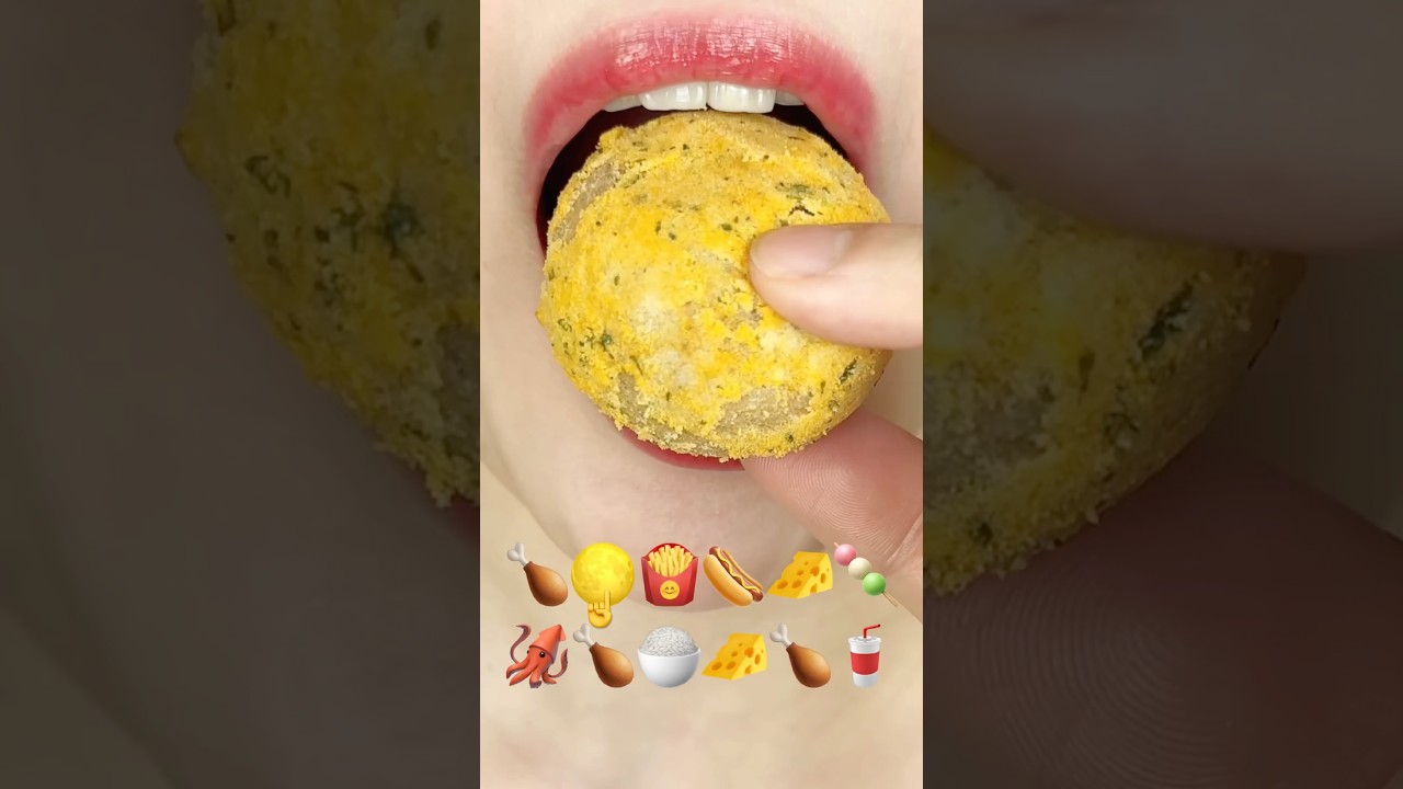 ASMR CHEESE BALL 치즈볼 (звуки еды)