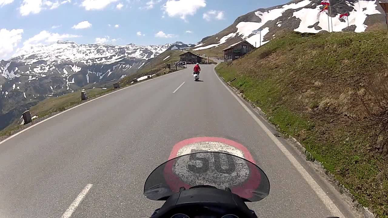 Fahrt mit einer Piaggio MP3 500 i.e vom Fuscher Törl zum Hochtor am Grossglocker #VAD15