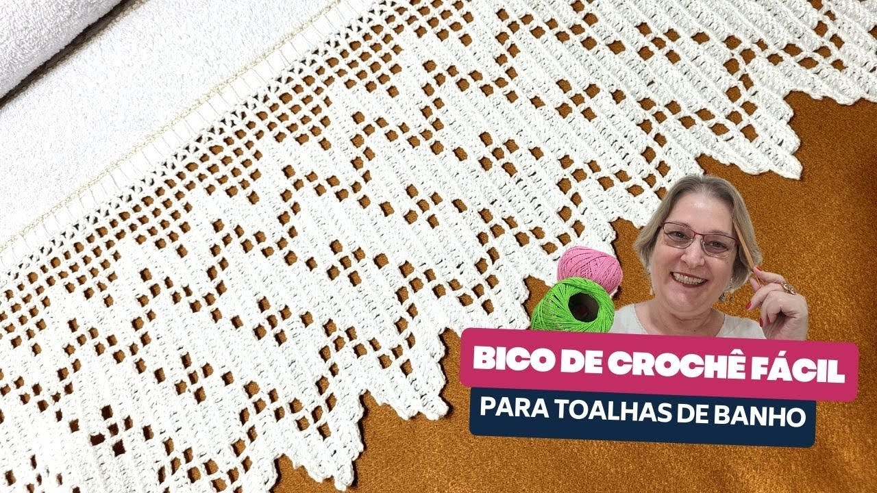 Como Fazer Bico de Crochê para Toalha de Banho - 646