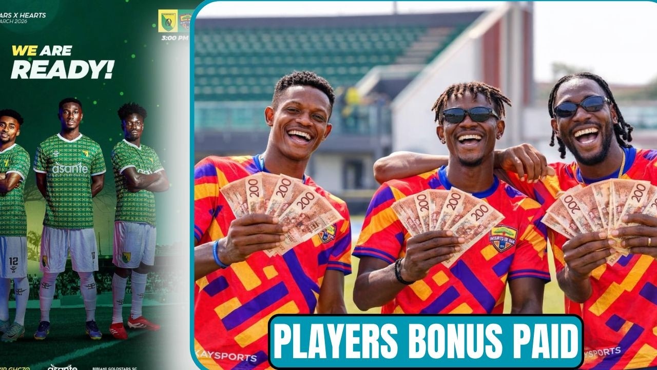 Hearts of Oak Players Receive Cash Bonus 💸💰, Friendly Match Update, Camp News to Bibiani GoldStars