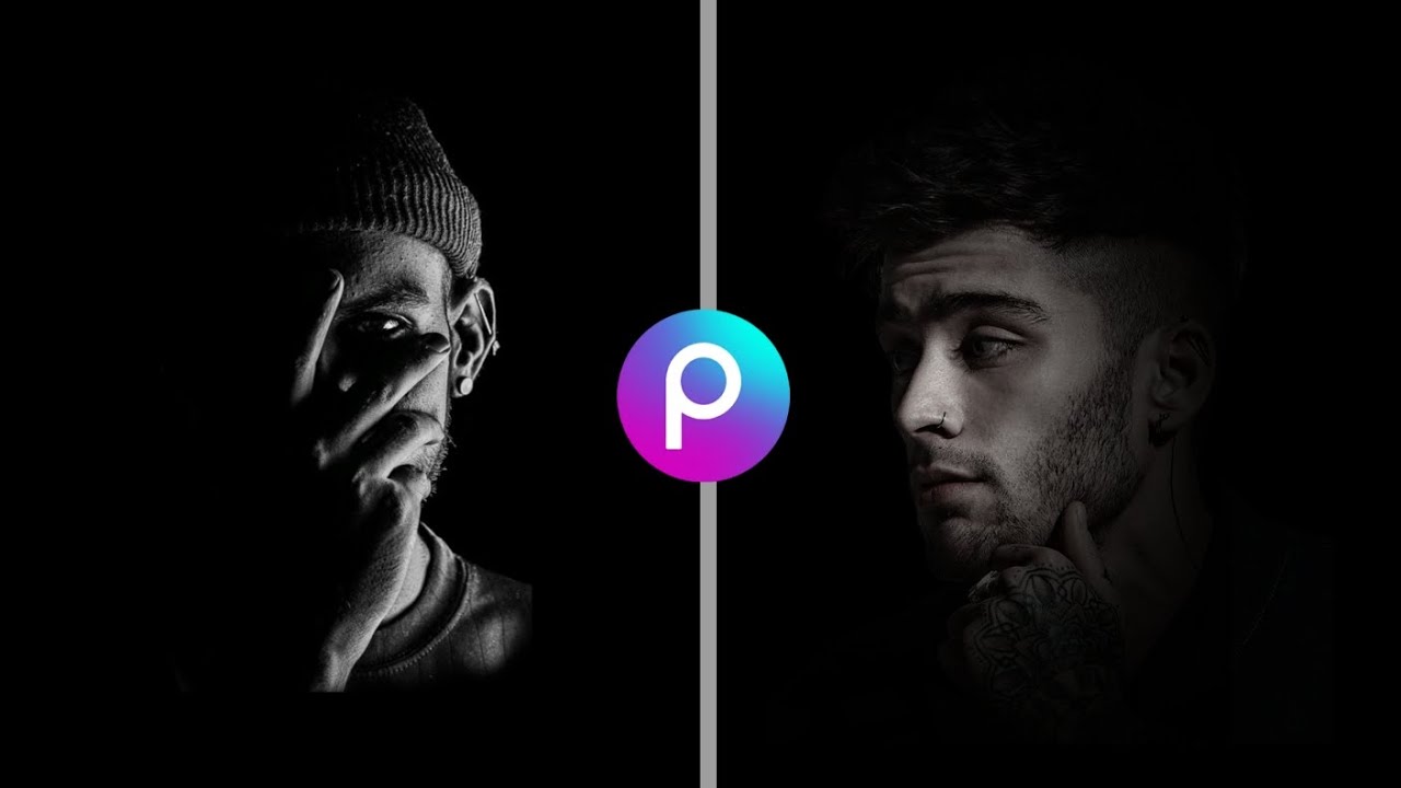 Dark Aesthetic Portrait PicsArt Editing Tutorial | Moody dark background portrait