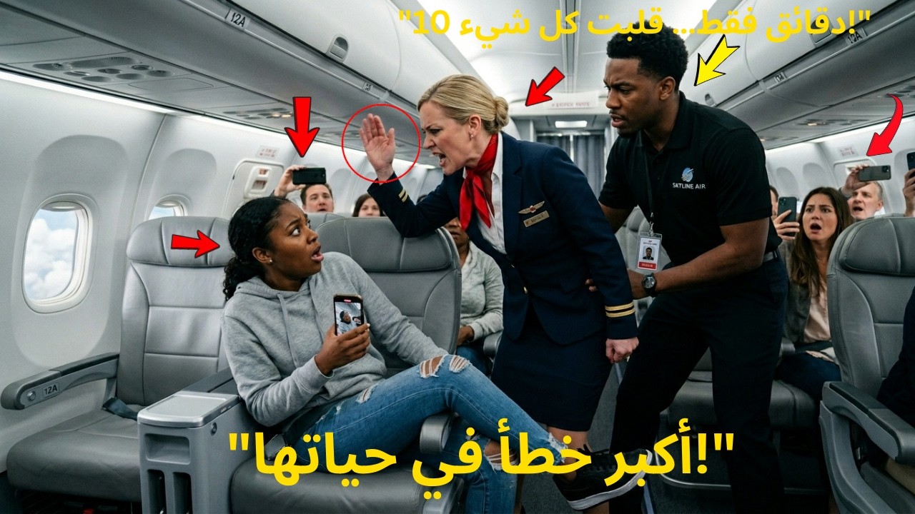 مضيفة طيران صفعت راكبًا أسود في الجو بعد 10 دقائق اكتشف الجميع أنه الرئيس التنفيذي للشركة!(حكايات مل