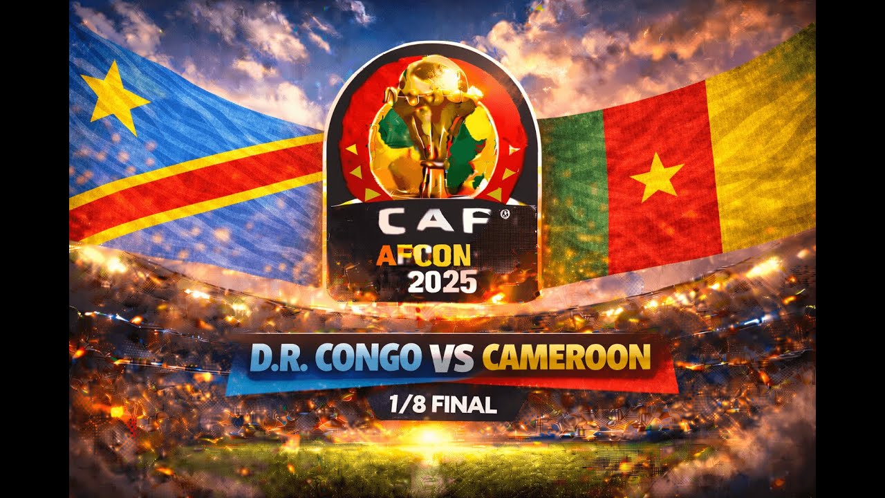 Round of 16 - DR Congo vs Cameroon, AFCON 25 simulation FL26/PES21