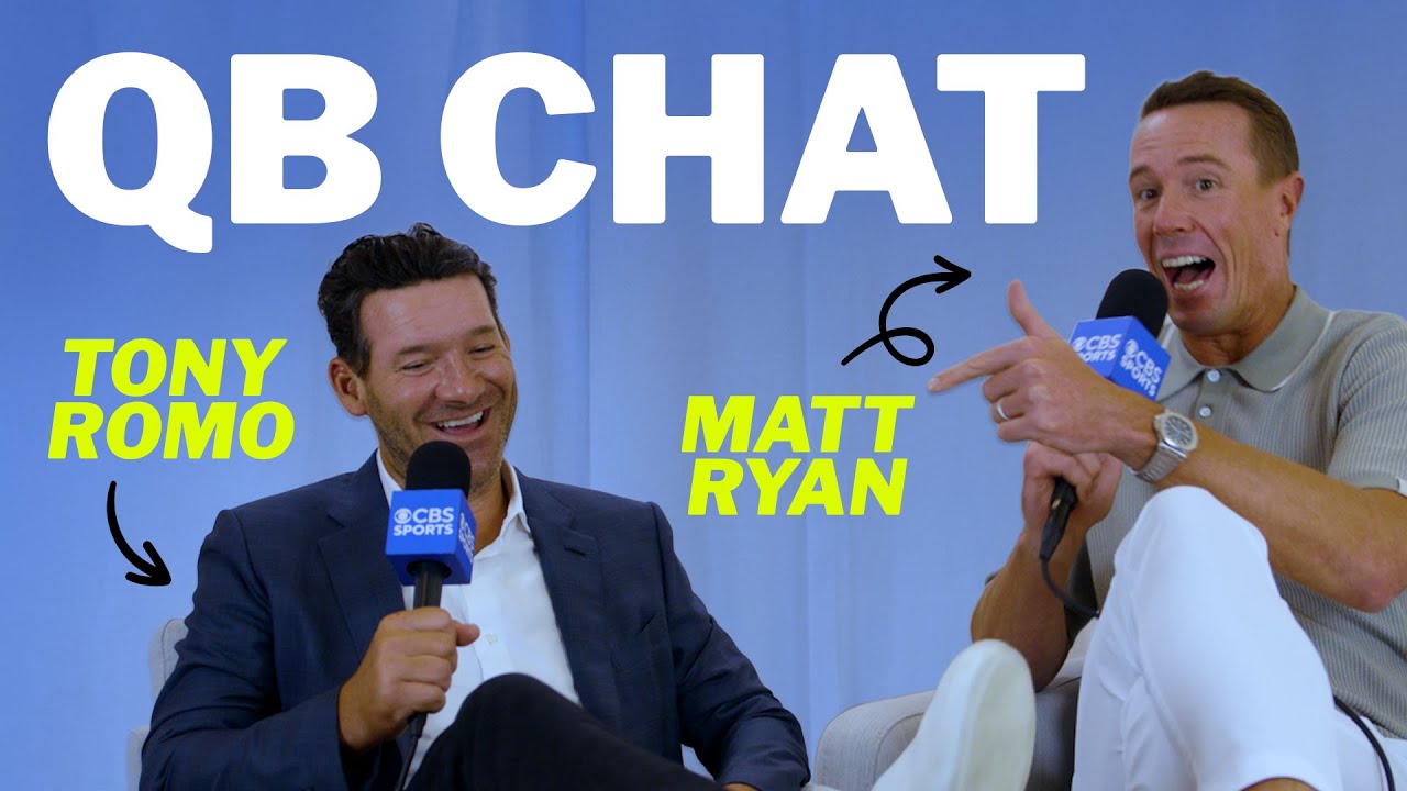 Tony Romo 🤝 Matt Ryan talkin' ball | NFL on CBS