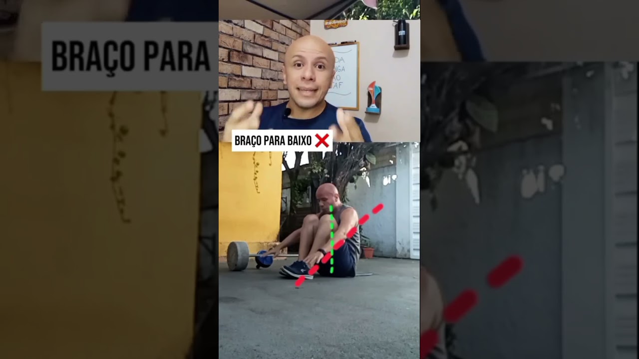 ERRO NO "BRAÇO BAIXO" DURANTE A ABDOMINAL REMADOR DO TAF.