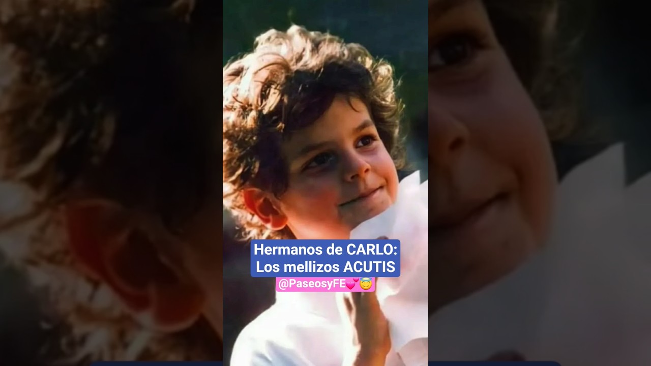 Hermanitos de Carlo Acutis, los mellizos Francesca y Michele Acutis 😇💕 #carloacutis 🙏🏻