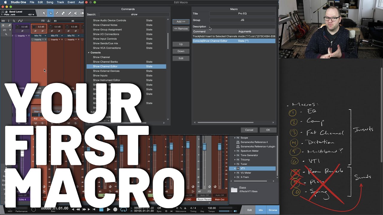 Create Your First Macro in #StudioOne