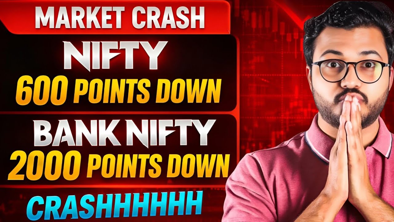 Nifty crash | Bank nifty down | Indian stock market crash | Israel Iran US war | Sensex down 