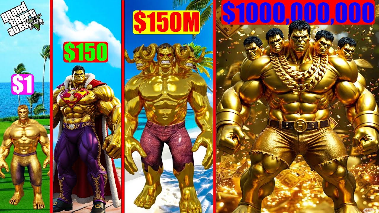 Franklin Purchasing $1 Gold HULK Suit to $1,000,000,000 in GTA 5