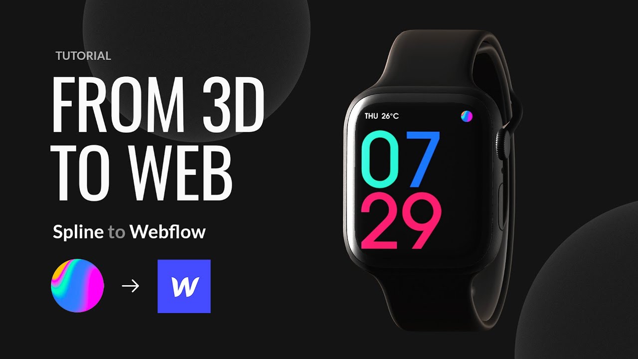 Easy 3D Interaction for website with Spline and Webflow Tutorial