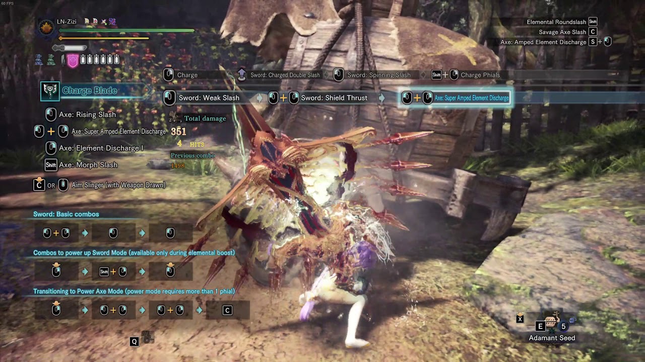 《Monster Hunter World Icebored》The power of Kjarr Strongarm Ice Charge Blade