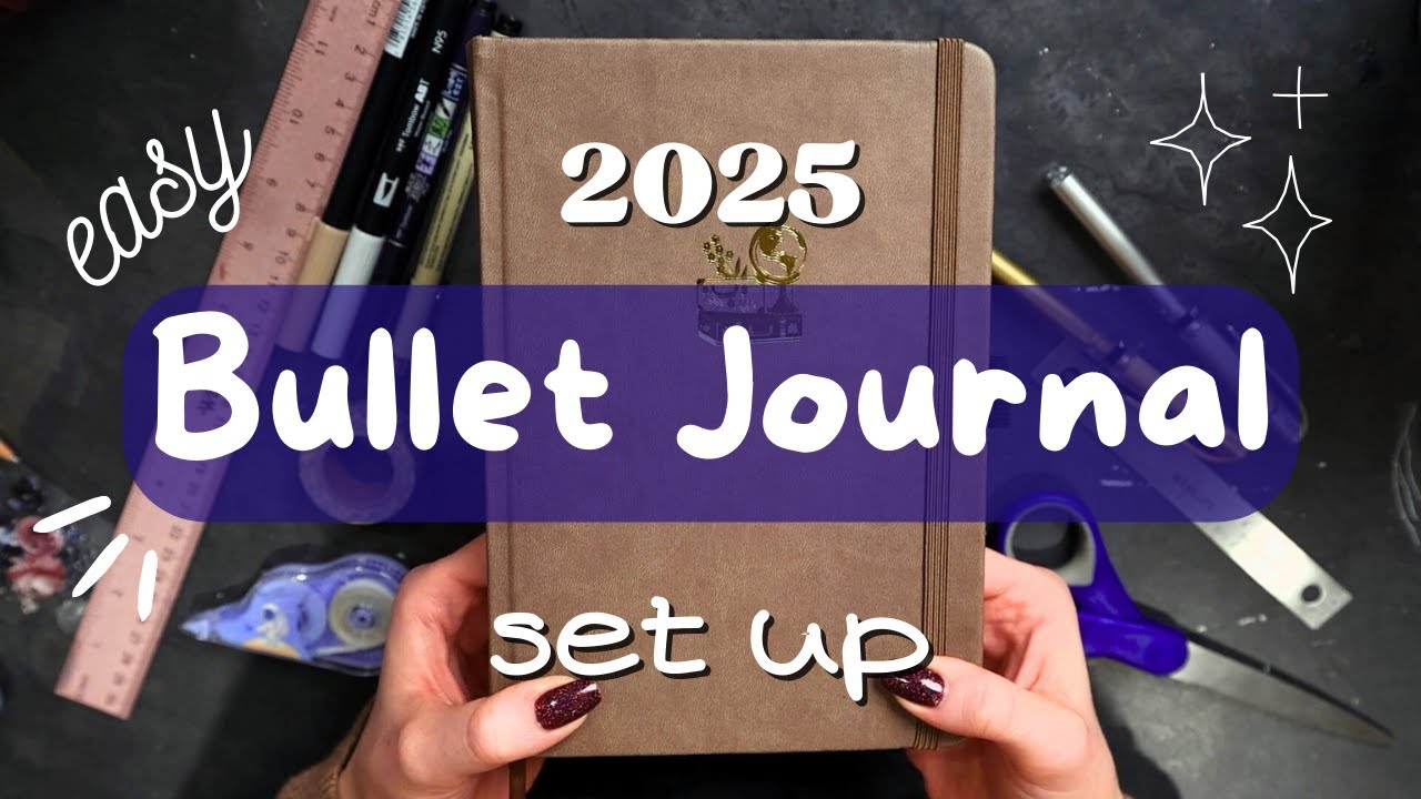 Мой НОВЫЙ набор для Bullet Journal 2025 года | Простые идеи для разворотов