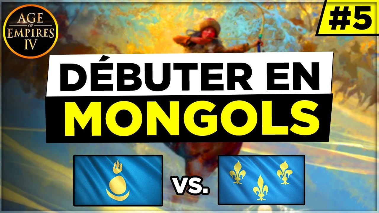 AOE4⚔️ | Débuter en Mongols #5 - BATTRE LES FRANCAIS FACILEMENT !